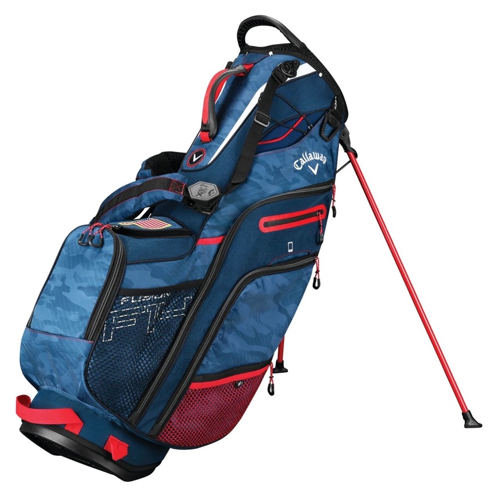 Callaway Fusion 14 Golf Stand Bag light 6 lb Bluetooth speaker pockets rain hood